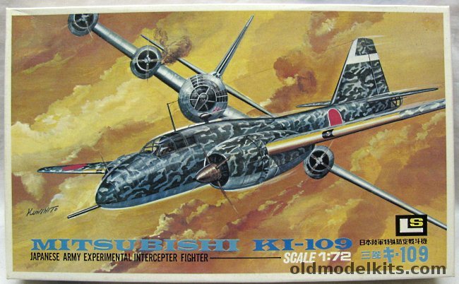 LS 1/72 Ki-109 With Clear Fuselage and Cowls - Army Experimental Interceptor Fighter, 153-450 plastic model kit